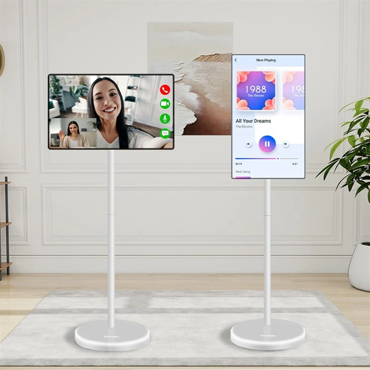 Floor standing digital display screen